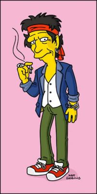 Homerova rock'n'rollová brnkačka
Keith Richards, 14x02
