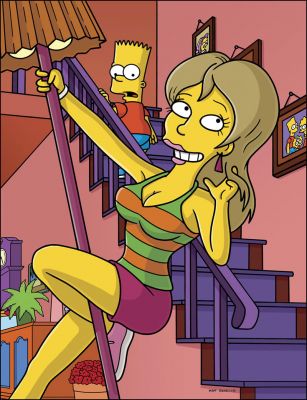 Marge and Homer Turn a Couple Play
Mandy Moore ako Tabitha Vixx (s17e22)
