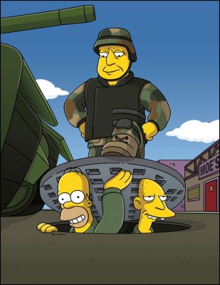 G.I. (Annoyed Grunt)
Homer, Cletus a Kiefer Sutherland ako plukovník (s18e05)
