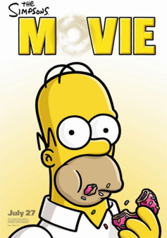 Homer stealing donut
