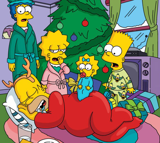 Veselé Vianoce, Simpsonovci